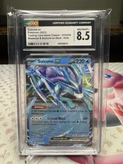 Suicune ex 010/034 Pokemon Trading Card Game Classic Holo - Image 1