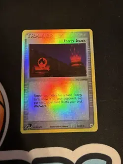 Pokemon Card - Energy Search Ruby and Sapphire 90/109 Common Reverse Holo - Image 1