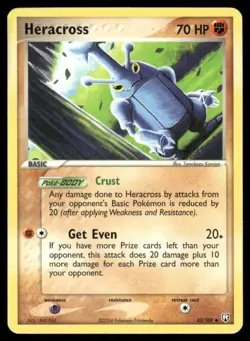Pokemon Cards Heracross 43/109 Team Rocket Returns Uncommon LP - Image 1