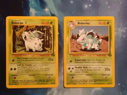 Nidorina AND Nidoran F Jungle Set Cards - 40/64 & 57/64 - Very Good Condition - Image 1