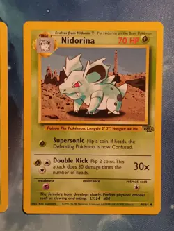 Nidorina AND Nidoran F Jungle Set Cards - 40/64 & 57/64 - Very Good Condition - Image 3