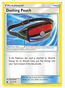 Dashing Pouch, Pokemon TCG Cards PLAYSET (x4) Trainer, Crimson Invasion - Image 1