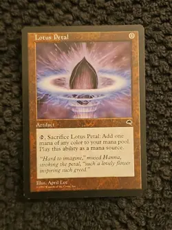 Lotus Petal 🔮 MTG Tempest 🔮 NM/LP light play Magic the Gathering - Image 1