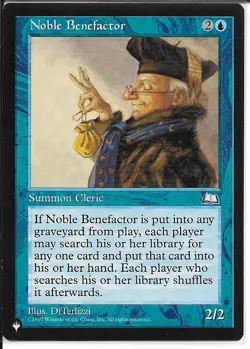 1997 Noble Benefactor | The List | MTG | Summon Cleric - Image 1