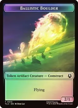 Ballistic Boulder / Soldier - MTG Avatar: The Last Airbender - Token - FOIL - Image 1
