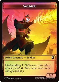Ballistic Boulder / Soldier - MTG Avatar: The Last Airbender - Token - FOIL - Image 2