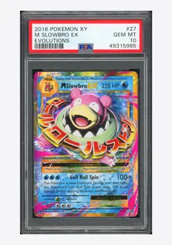 Pokemon PSA 10 M Slowbro EX Ultra Rare 2016 27/108 Evolutions English - Image 1
