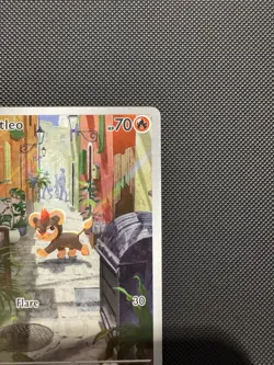 Pokemon TCG Litleo 139/132 ME01: Mega Evolution Illustration Rare Near Mint - Image 3