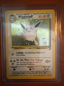 1999 Pokemon Wigglytuff 19/130 Base Set 2 Holo Rare WOTC Vintage - Image 1