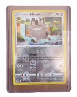Galarian Meowth [Reverse Holo] #180 Pokemon Fusion Strike - Image 1