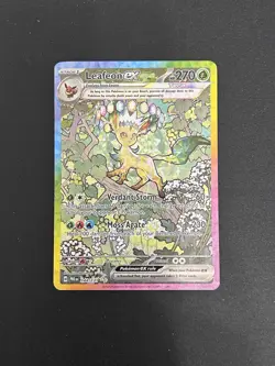Leafeon ex - 144/131 - Pokemon Prismatic Evolutions Special Illustration Rare NM - Image 2
