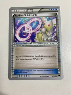Pokemon TCG 92/124 Trainer Audino Spirit Link Uncommon Fates Collide 2016 World - Image 1