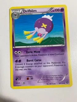 Pokemon TCG 47/114 Drifblim Stage1 Uncommon Steam Siege Very Good Condition - Image 1