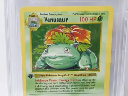 POKEMON BASE SET 1ST EDITION VENUSAUR HOLO #15 BGS 8 VERY NICE!!! - Image 2