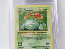 POKEMON BASE SET 1ST EDITION VENUSAUR HOLO #15 BGS 8 VERY NICE!!! - Image 3