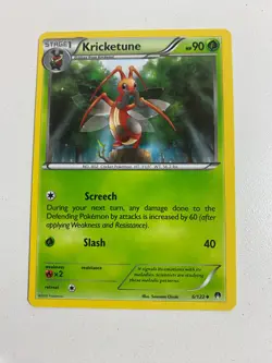 Pokemon TCG 6/122 Kricketune Stage 1 Uncommon XY Breakpoint Very Good Condition - Image 1
