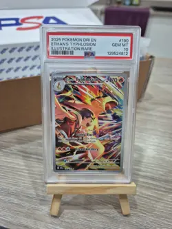 POKEMON 2025 ETHANS TYPHLOSION ILLUSTRATION RARE #190 PSA GEM MINT 💎 10 - Image 1