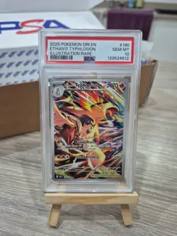 POKEMON 2025 ETHANS TYPHLOSION ILLUSTRATION RARE #190 PSA GEM MINT 💎 10 - Image 3