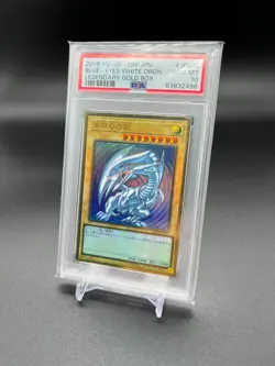 PSA 10 BLUE-EYES, RED-EYES, DARK MAGICIAN Premium Gold set of 3 YuGiOh Japanese - Image 2
