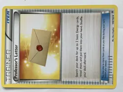 Pokemon TCG 123/146 Trainer Professor's Letter Uncommon XY Base Good Condition - Image 2