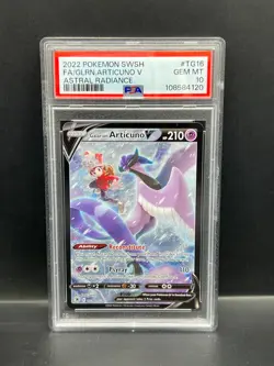 Pokemon PSA 10 GEM MT Galarian Articuno V TG16/TG30 Astral Radiance FA Holo 4120 - Image 1
