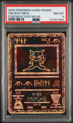 2000 POKEMON GAME MOVIE POKEMON 2000 MOVIE ANCIENT MEW PSA 8 - Image 1
