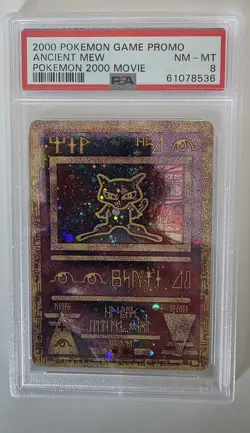 2000 Pokemon Game Promo Ancient Mew 2000 Movie PSA 8 - Image 1