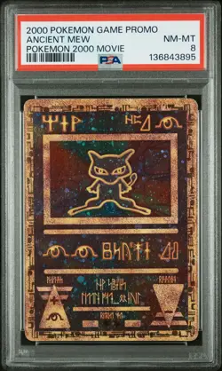 2000 POKEMON GAME MOVIE POKEMON 2000 MOVIE ANCIENT MEW PSA 8 - Image 1