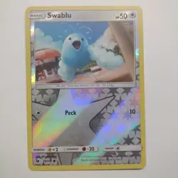 Swablu 79/111 - Crimson Invasion - Reverse Holo Pokemon Card - Near Mint - Image 1