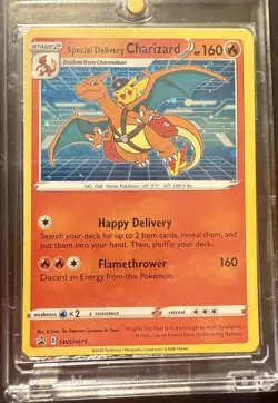 Special Delivery Charizard Black Star Promo Card SWSH075 Sealed! - Image 1