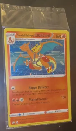 Special Delivery Charizard Black Star Promo Card SWSH075 Sealed! - Image 2