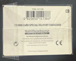 Special Delivery Charizard Black Star Promo Card SWSH075 Sealed! - Image 3