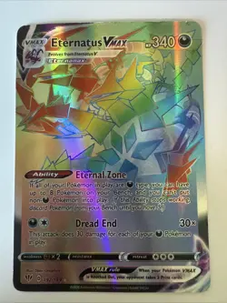 Pokemon TCG Eternatus VMAX Darkness Ablaze 192/189 Rainbow Secret Rare Card - Image 1