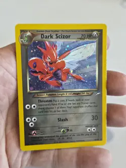 Pokemon TCG Neo Destiny Dark Scizor Holo Rare Card #9/105 Cond NM **SEE PICS** - Image 1