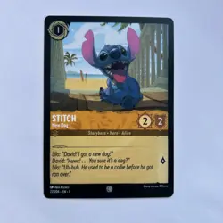 Disney Lorcana Stitch - New Dog Demo Card - Rare - Image 1