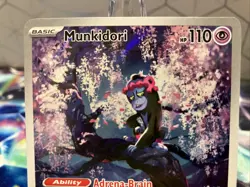2024 Pokemon SV Shrouded Fable SFA en Munkidori EX Holo Card #072 - Image 3