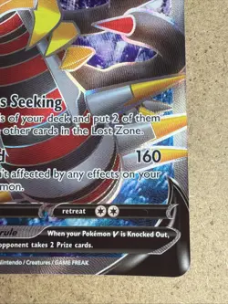 Pokemon TCG Swsh11: Lost Origin Giratina v Full Art Holo Card 185/196 - Image 4
