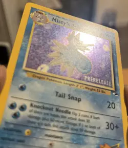 PRERELEASE Misty's Seadra 9/132 Rare Holo Pokemon Card WoTC - Image 2