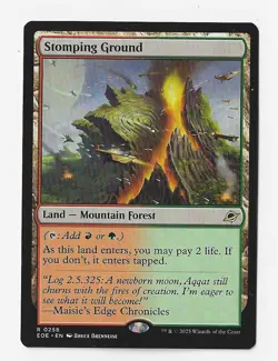 MTG, EOE, Rare, Stomping Ground, Land-Mountain forest - Image 1