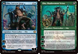 x1 Oko, Lorwyn Liege // Oko, Shadowmoor Scion - Foil M MTG Lorwyn Eclipsed M/NM, - Image 1