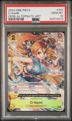 One Piece Wings Of The Captain O-Nami Alternate Art OP06 101 R PSA 10 Gem Mint - Image 1