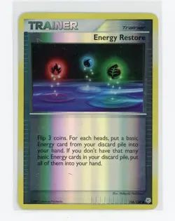 Pokemon TCG - Energy Restore 106/130 - Diamond & Pearl - Reverse Holo - Image 1