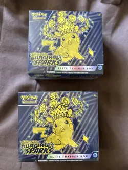 Pokemon TCG Scarlet & Violet Surging Sparks Elite Trainer Box ETB x2 ✅ SEALED - Image 1