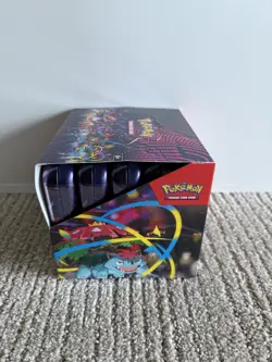 Lot 10 Sealed Mini Tins Pokemon TCG Mega Evolution Mega Heroes w/ Display Box - Image 3