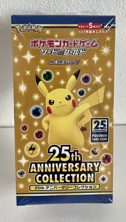💎 s8a Pokemon Sword & Shield 25th Anniversary Collection Booster Box Japan Seal - Image 1