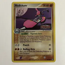 Medicham 34/108 Holo Stamped Pokemon Tcg 2007 EX Power Keepers - LP Single! - Image 1