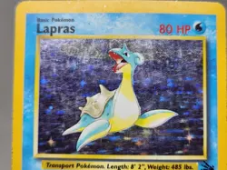 Pokemon Lapras 10/62 Holo Rare Fossil Unlimited HP - Image 2