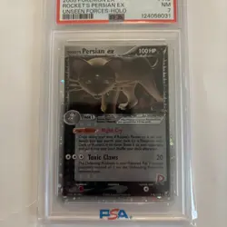 2005 Pokemon Unseen Forces EX Rocket's Persian EX Holo #116 PSA 7 - Image 4