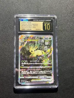CGC 10 Pristine Leafeon VSTAR 210/172 SAR VSTAR Universe s12a Pokemon Card - Image 1