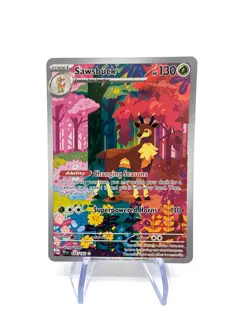 Pokemon TCG Sawsbuck 166/162 Temporal Forces Full Art IR Holo NM - Image 1